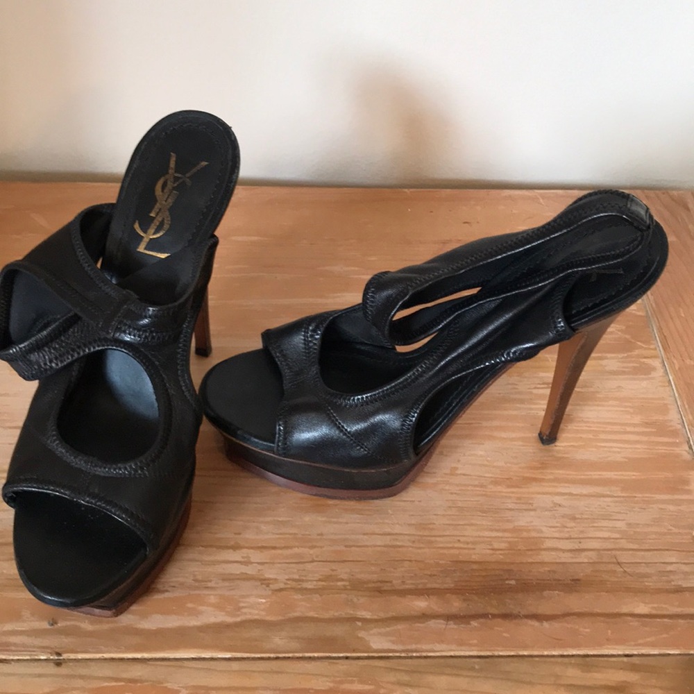 YSL authentic leather sandals